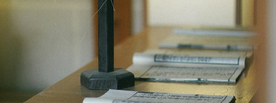a table with a bunch of papers on it